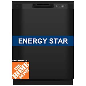 24 in. Built-In Tall Tub Front Control Black Dishwasher with 60 dBA, ENERGY STAR