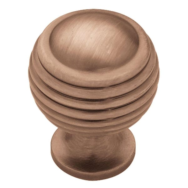 Liberty Astro 1-1/8 in. (28mm) in. Red Antique Low Sheen Dome Cabinet Knob