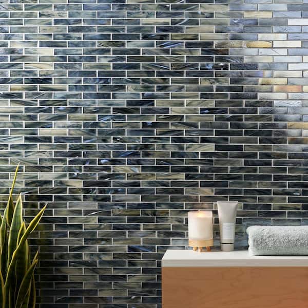 Ivy Hill Tile Amber Night Black 12.59 in. x 12.67 in. Polished