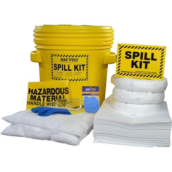 AWF PRO 20 Gal. Oil Only Spill Kit, Pro Grade 23 Gal. Absorption (55-Piece)