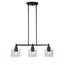 Hampton Bay Oron 4-Light Black Reversible Chandelier with Clear Glass ...