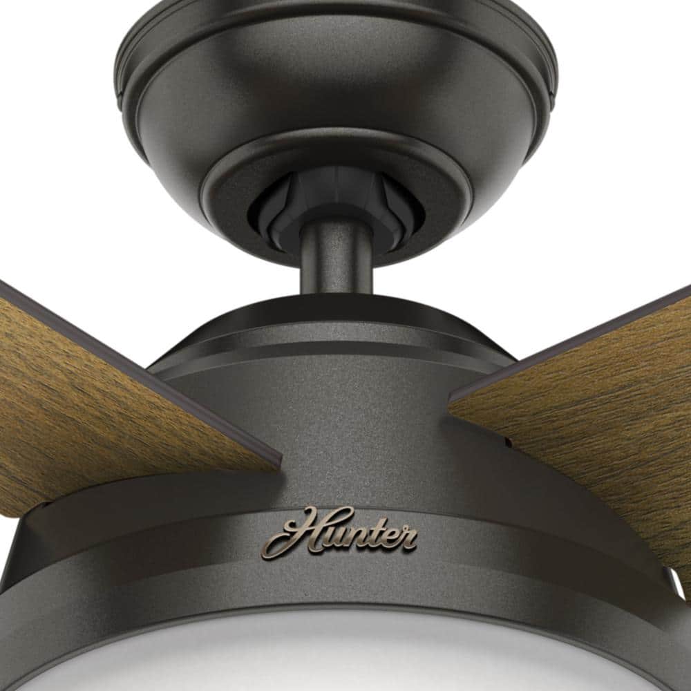 Noble Bronze 52" Contemporary Ceiling Fan with LED Light and Remote