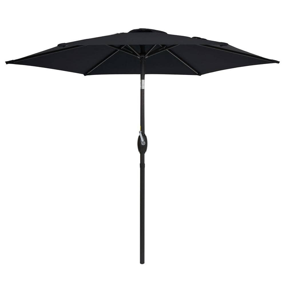 7.5 ft. Steel Pole Outdoor Market Patio Umbrella Table Umbrella with Push B