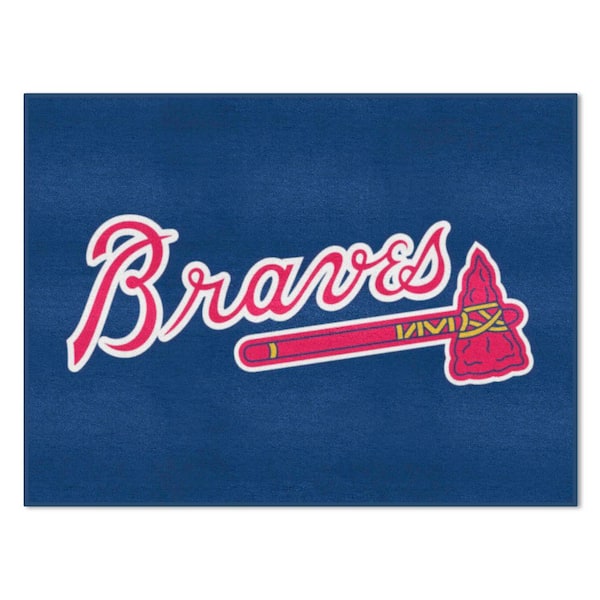 MLB Atlanta Braves Blue 3 ft. x 4 ft. Indoor Area Rug