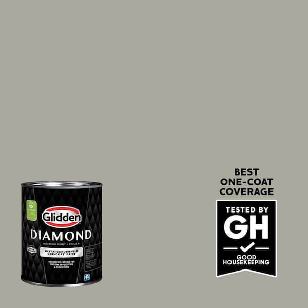 Glidden Diamond 1 qt. PPG1007-4 Hot Stone Semi-Gloss Interior Paint with Primer