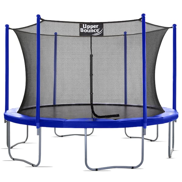 Upper Bounce Machrus Upper Bounce 12 ft. Round Trampoline Set with Safety Enclosure System  Outdoor Trampoline for Kids and Adults
