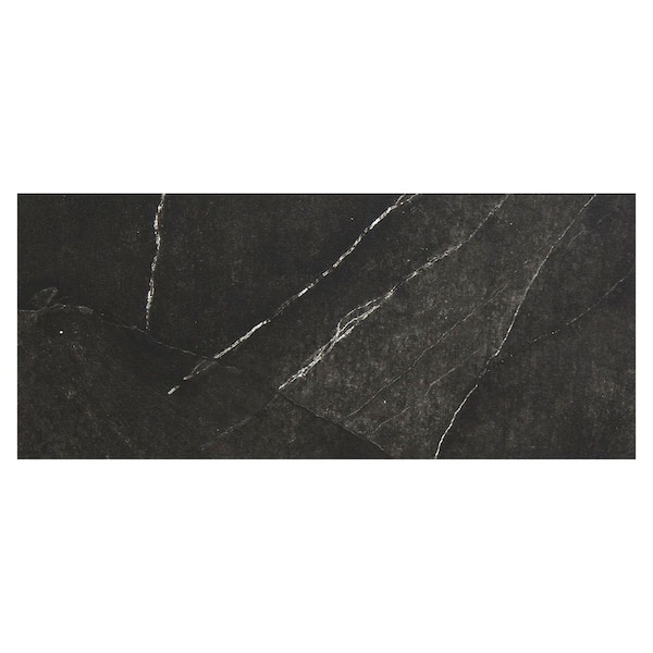 11in x 4. 5in Vinyl Wall Tile Sample in Black Ice