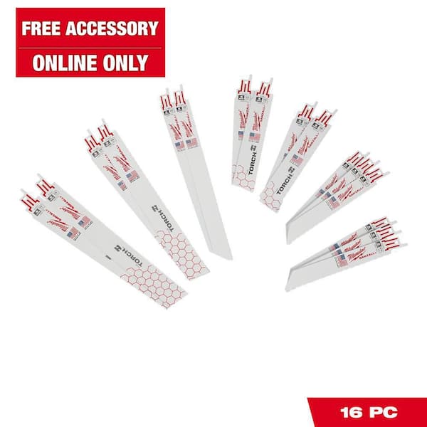 SAWZALL Metal Cutting Bi-Metal Reciprocating Blade Set (16 Piece)