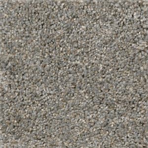 Trendy Threads I - Searcy - Gray 40 oz. SD Polyester Texture Installed Carpet
