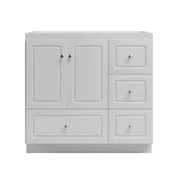 Simplicity by Strasser Ultraline 36 in. W x 21 in. D x 34.5 in. H Bath Vanity Cabinet without Top in Dewy Morning