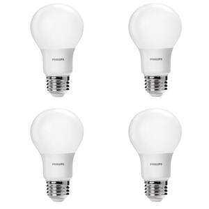 40-Watt Equivalent A19 Non-Dimmable Energy Saving LED Light Bulb Daylight (5000K) (4-Pack)