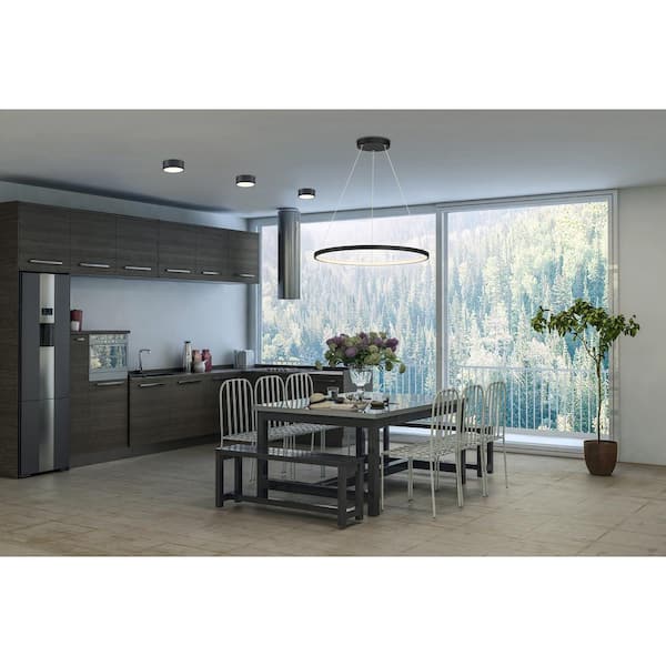 Access Lighting Integrated LED Matte Black Pendant 52069LEDD-MBL