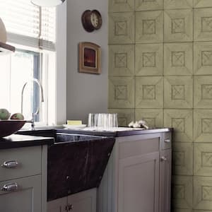 Avery Green Wood Strippable Wallpaper (Covers 56.4 sq. ft.)