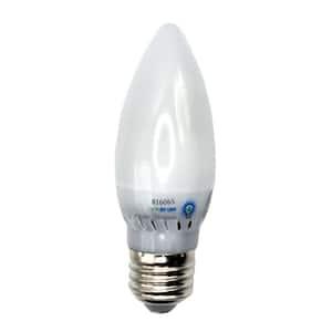 Candelabra 3.2-Watt B11 E26 40-Watt EQ Frosted LED Light Bulb 6000K  (12-Pack)