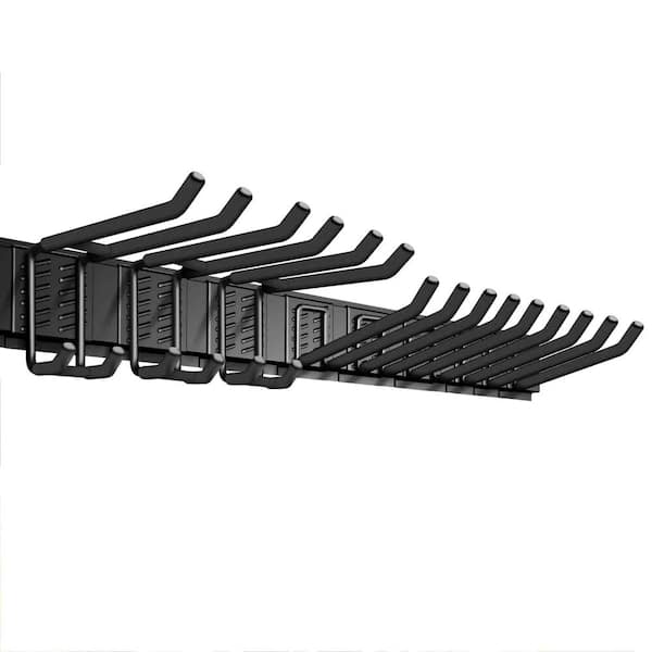 48 in. Heavy Duty Wall Mounted Garage Tool Organizer with Hooks and Rails