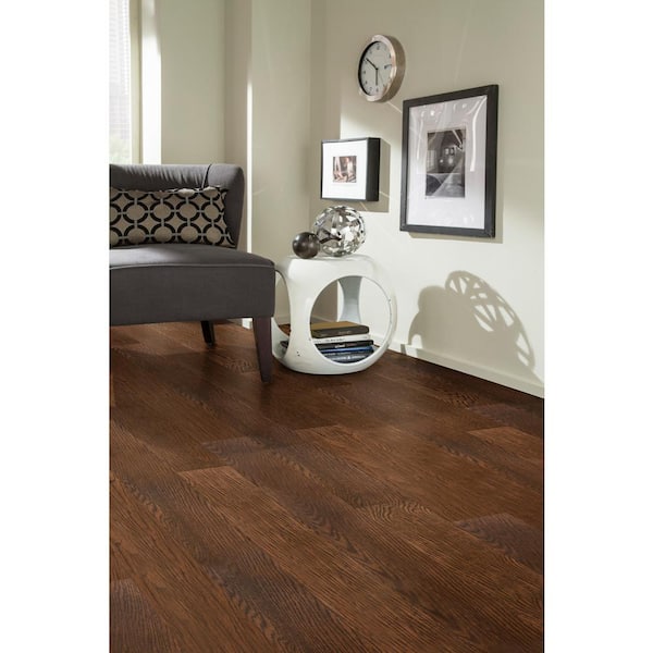 Take Home Sample - Rustic Barn Engineered Waterproof Hardwood Flooring - 5 in. Width x 6 in. Length