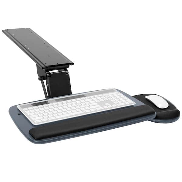 Under Desk Keyboard Platform With Wrist Rest Pad