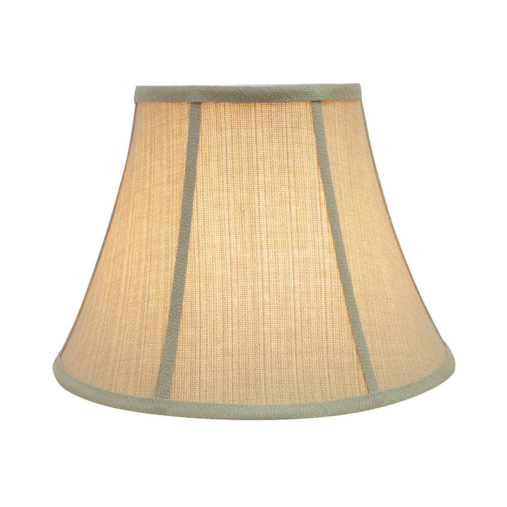 Beige Linen Bell Lamp Shade, 13" x 9.5"