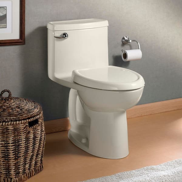 Compact Cadet 3 FloWise Tall Height 1-Piece 1.28 GPF Single Flush Elongated Toilet in Linen, Seat Included