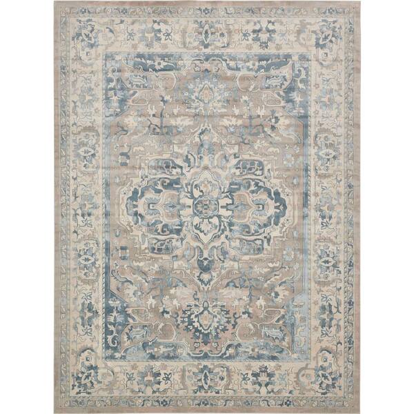 Unique Loom Paris Louisa Dark Gray 10' 0 x 13' 0 Area Rug 3132659 - The ...