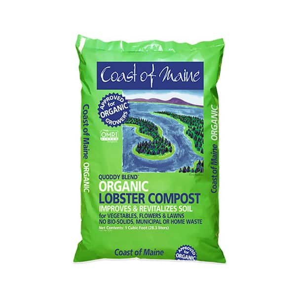 Coast of Maine 1 cu. ft. OMRI Listed Quoddy Blend Lobster Compost Plant Soil