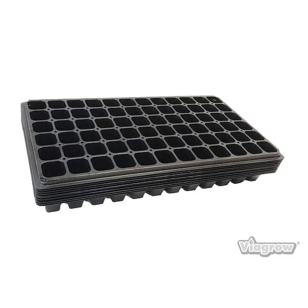 Viagrow 72 Cell Seedling Grow Plugs Starter Trays (10-Pack)