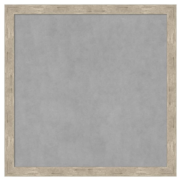 Amanti Art Imprint Pewter 13 in. x 13 in Framed Magnetic Board