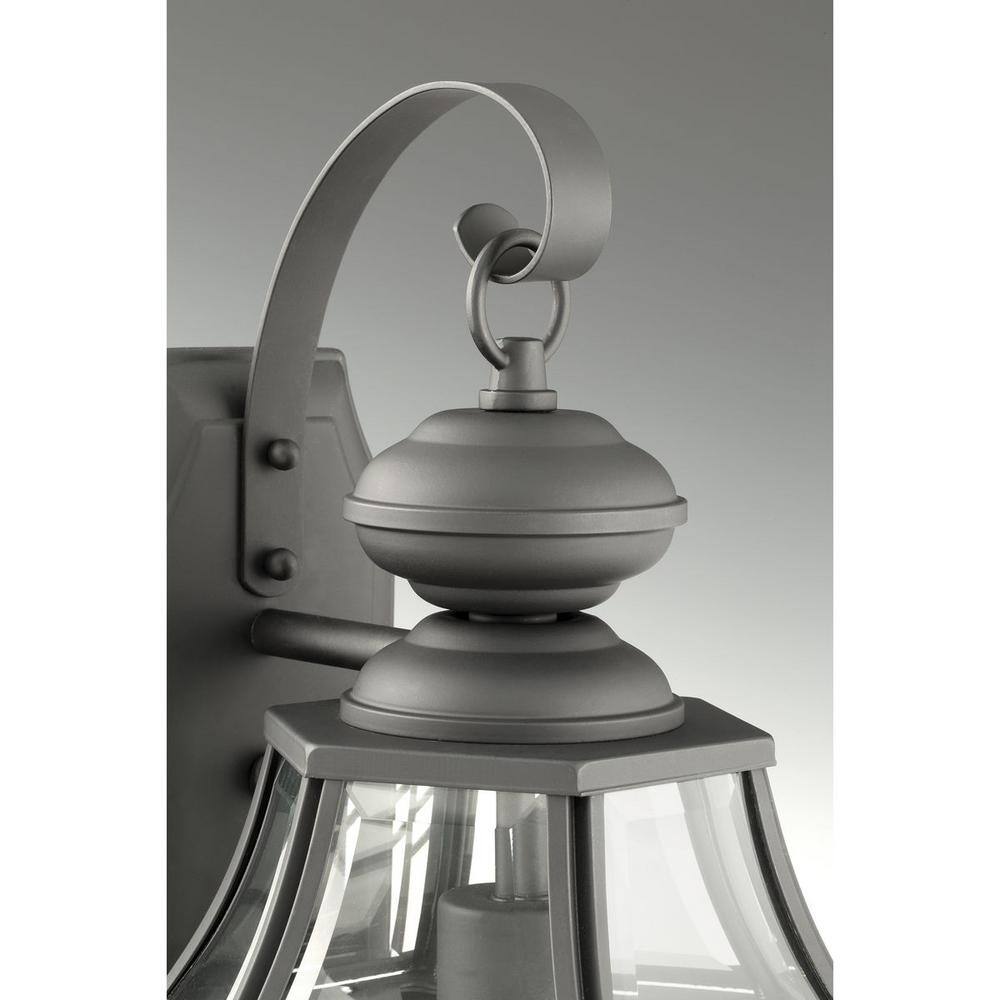 New Haven Black Glass 3-Light Outdoor Hanging Lantern