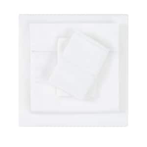 300TC White Cotton Sateen Standard Pillowcase (Set of 2)