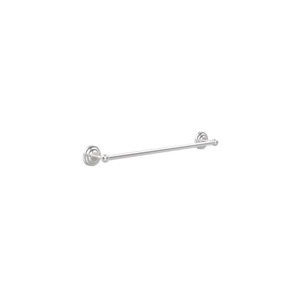 Allied Brass Que New Collection 24 in. Back to Back Shower Door Towel Bar in Satin Chrome