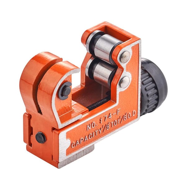 Minimum Pipe O. D Size 0.125 in. to 1.125 in. O. D. Size Tubing Cutter, 1-1/8 in. O. D. Mini Copper Pipe Cutter