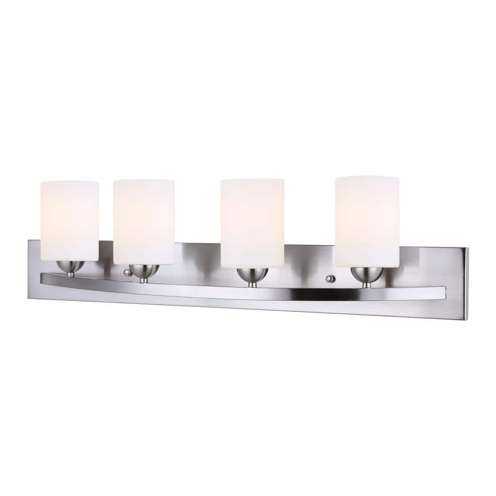 Hampton 4-Light Brushed Pewter Bath Light price history on PriceWatchPro