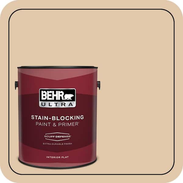 BEHR ULTRA 1 gal. #MQ2-08 Irish Cream Extra Durable Flat Interior Paint & Primer