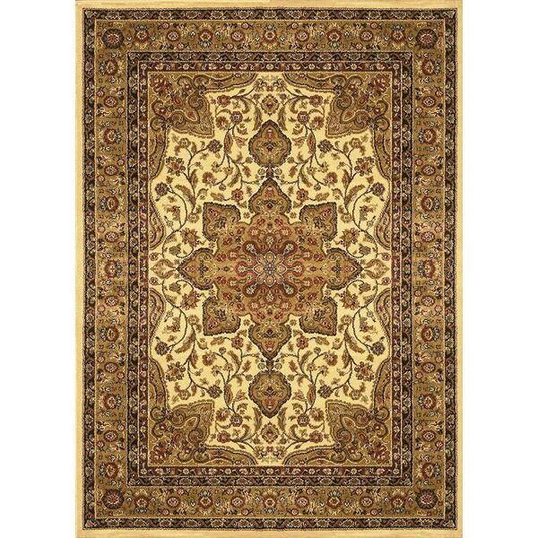 Home Dynamix Royalty Ivory 2 ft. x 7 ft. Indoor Area Rug