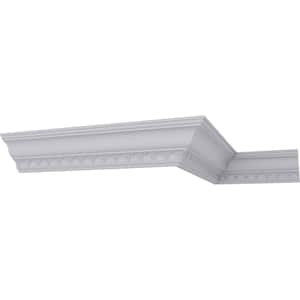 SAMPLE - 4-1/4 in. x 12 in. x 4-1/4 in. Polyurethane Charlotte Crown Moulding