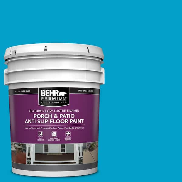 5 gal. #P490-5 Yucatan Textured Low-Lustre Enamel Interior/Exterior Porch and Patio Anti-Slip Floor Paint