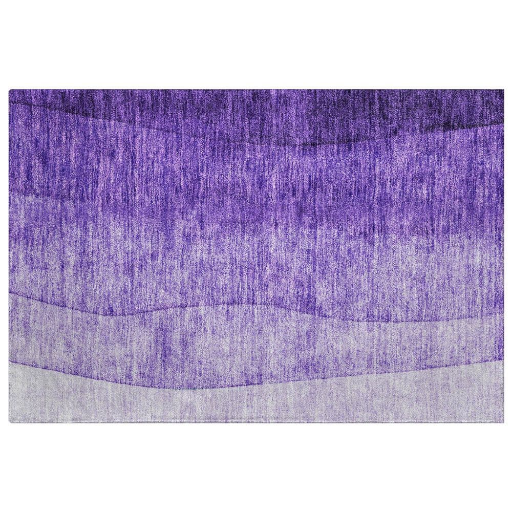 Dream Shag Premium Machine Washable Abstract ADS625 Purple 3 ft. x 4 ft. Area Rug price history on PriceWatchPro