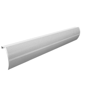 Elliptus Series 4 ft. Galvanized Steel Easy Slip-On Baseboard Heater Cover in White
