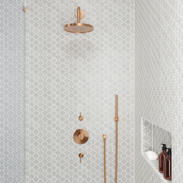 Monet 2 in. x 2 in. Honed White Carrara Marble Mosaic Tile (4.58 sq. ft./Case)