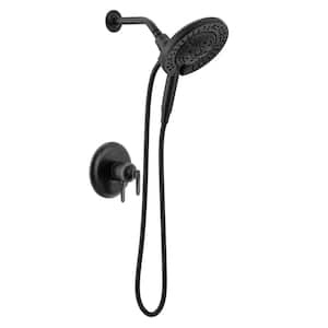 Bonacci In2ition 1-Handle Shower Trim in Matte Black (Valve Not Included)
