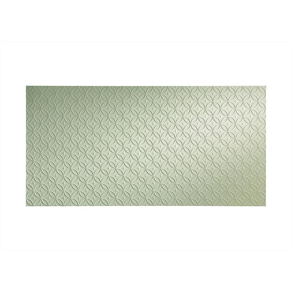 Fasade Rings 96 in. x 48 in. Decorative Wall Panel in Fern