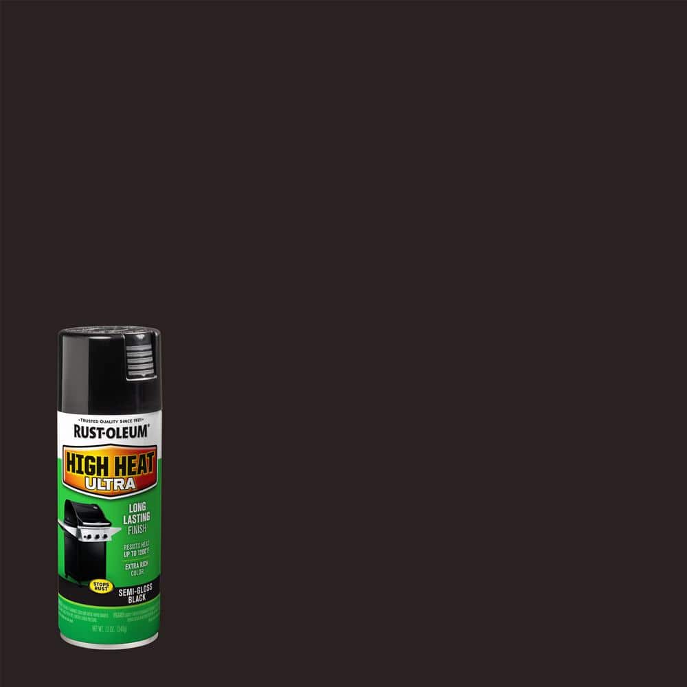 Rust-Oleum Specialty 12 oz. High Heat Ultra Semi-Gloss Black Spray Paint (6-Pack)