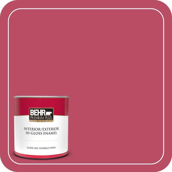 BEHR PREMIUM PLUS 1 qt. #P130-7 Glamorous Hi-Gloss Enamel Interior/Exterior Paint & Primer