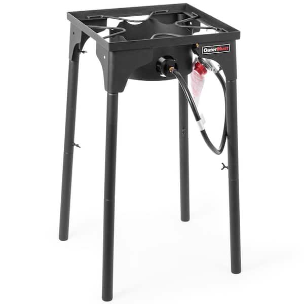 Outdoor Propane Burner Heavy Duty Propane 1-Burner Side Burner 54,000 BTU