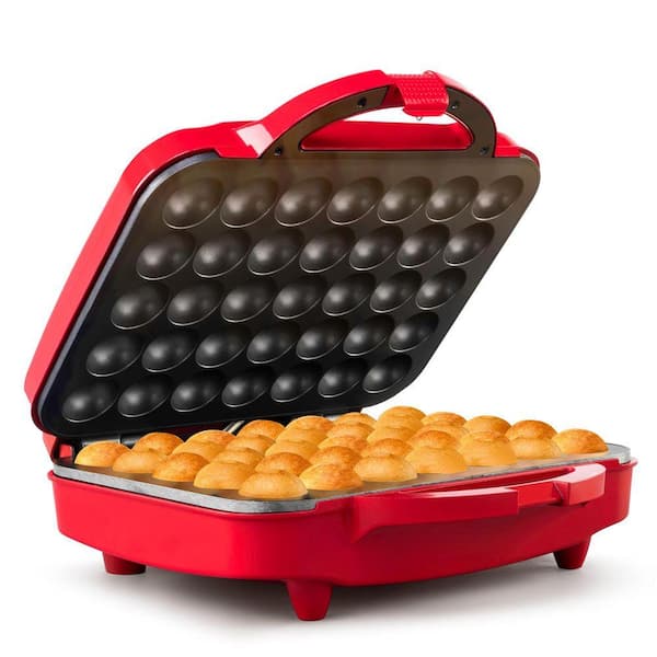 35-Count Cake Pop Donut Hole Treat Maker Red