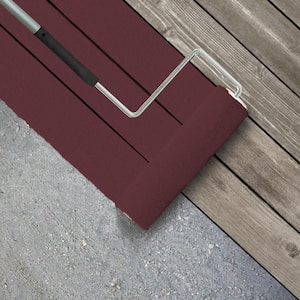 1 gal. #BXC-90 Wild Cranberry Textured Low-Lustre Enamel Interior/Exterior Porch and Patio Anti-Slip Floor Paint