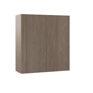 Designer Series Edgeley Assembled 33x36x12 in. Wall Kitchen Cabinet in Driftwood