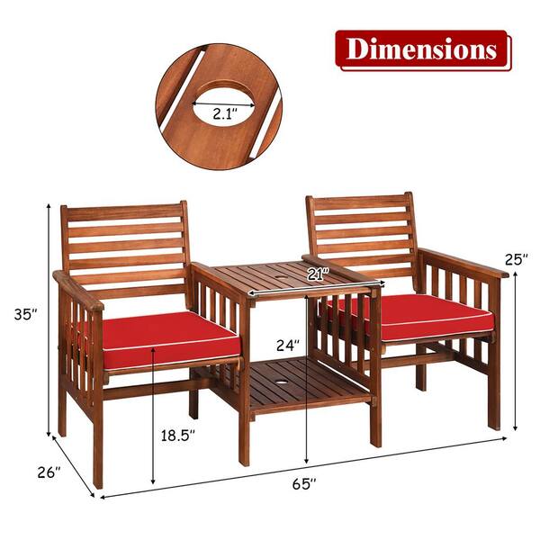 duo love seat garden