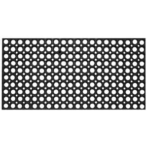 Durable Sturdy Anti-Fatigue 32 in. x 47 in. Commercial Indoor Outdoor Multipurpose Drainage Rubber Collection Floor Mat