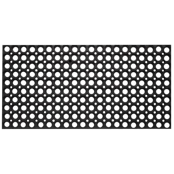 ENVELOR:Envelor Durable Sturdy Anti-Fatigue 32 in. x 47 in. Commercial Indoor Outdoor Multipurpose Drainage Rubber Collection Floor Mat